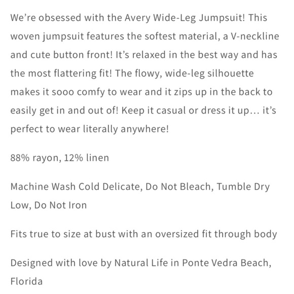 Natural Life Avery Linen Blend Jumpsuit Wide Leg Indigo Excellent Size XS - Picture 7 of 8